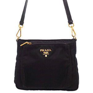 Prada Tessuto Crossbody messenger bag saffiano leather Black